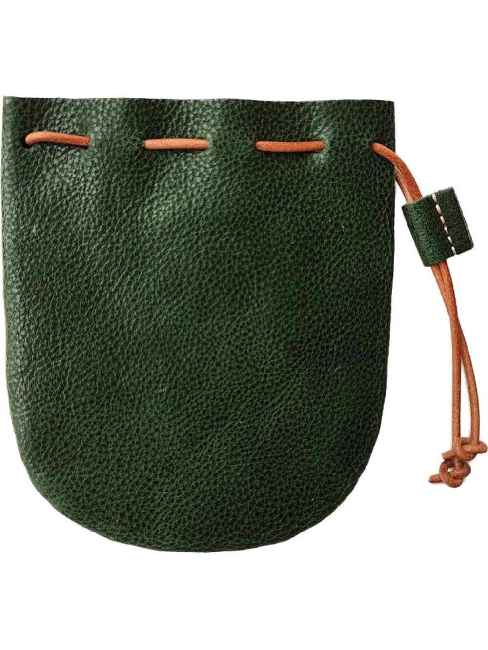 Stylish Genuine Leather Drawstring Coin Purse | Handmade Craftsmanship, Compact